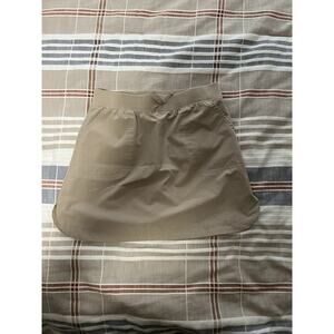 Nautica School wear Skirt Skort Polyester Size 8 Khaki Beige Golf Skort